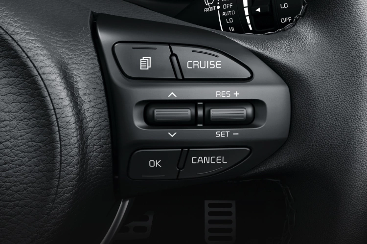 2023 Kia Rio 5-Door Interior Steering Wheel Mounted Cruise Control