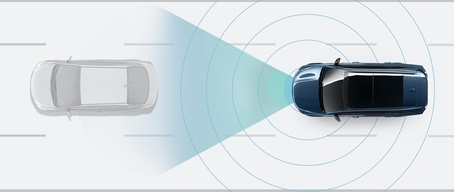 Control de crucero inteligente en curvas basado en navegación y asistencia para conducir en autopista del Kia Sorento Plug-in Hybrid 2023