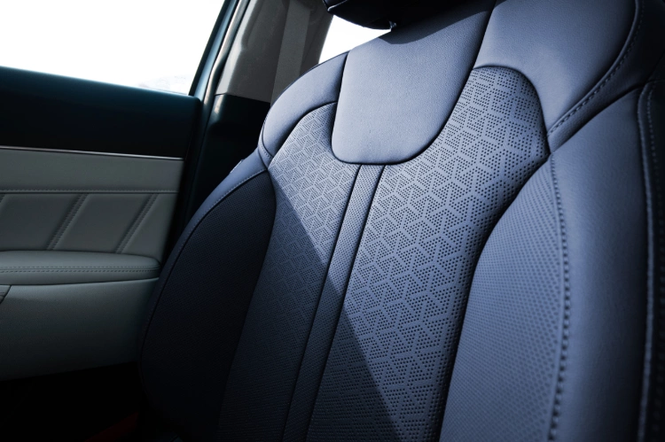 2024 Kia Sorento Plug-In Hybrid Leather Seat Material Close-Up