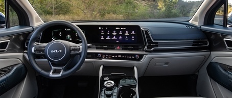 2023 Kia Sportage Hybrid Interior Dual 12.3-Inch Panoramic Connectivity Displays