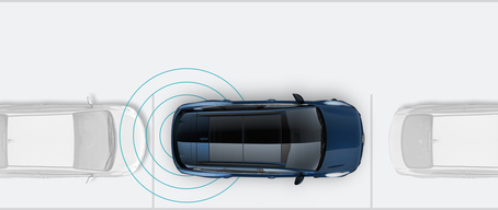 Advertencia de distancia de estacionamiento trasera del Kia Sportage Hybrid 2023