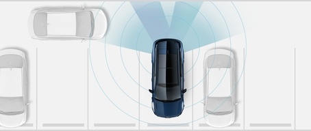 Advertencia y asistencia para evitar colisiones por tráfico posterior del Kia Sportage Hybrid 2023