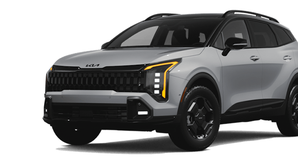 Left facing X-Pro Prestige trim vehicle image in Wolf Gray w/ Black Roof