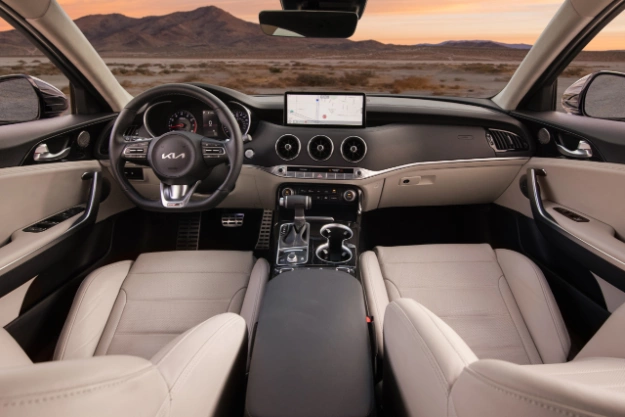 2023 Kia Stinger Interior Leather Seats And Center Console