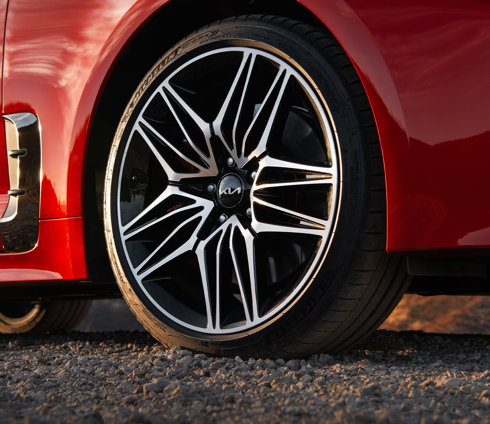 2023 Kia Stinger Michelin Tires Close-Up