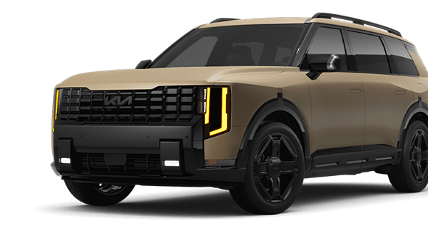 Left facing Telluride X-Line EX AWD trim vehicle image in Terrain Brown Matte.