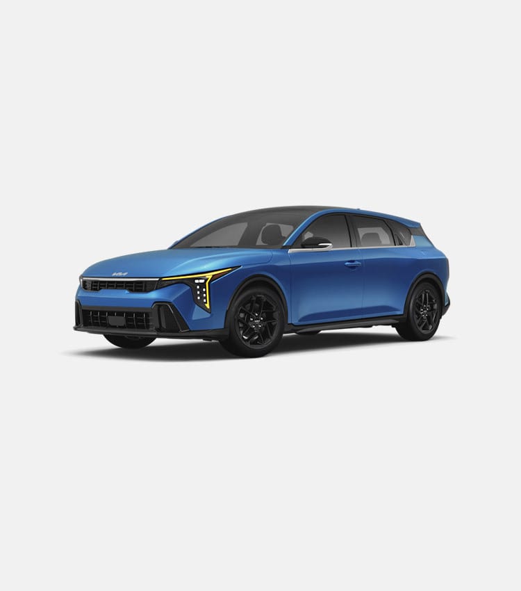 Standing Shot of the 2026 K4 Hatchback GT-Line turbo in Grey.